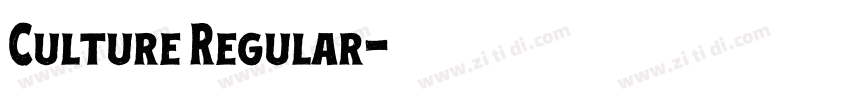 Culture Regular字体转换 Culture Regular字体转换